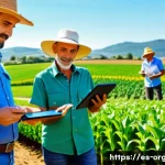 유기농업 자격 취득 후 직업 - A certified ecological consultant advising a group of Spanish-speaking farmers transitioning to orga...